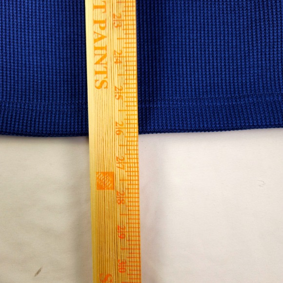 Spyder Men's Blue Black Waffle Knit 1/4 Zip Pullover Fleece Lined Jacket medium - Picture 4 of 8